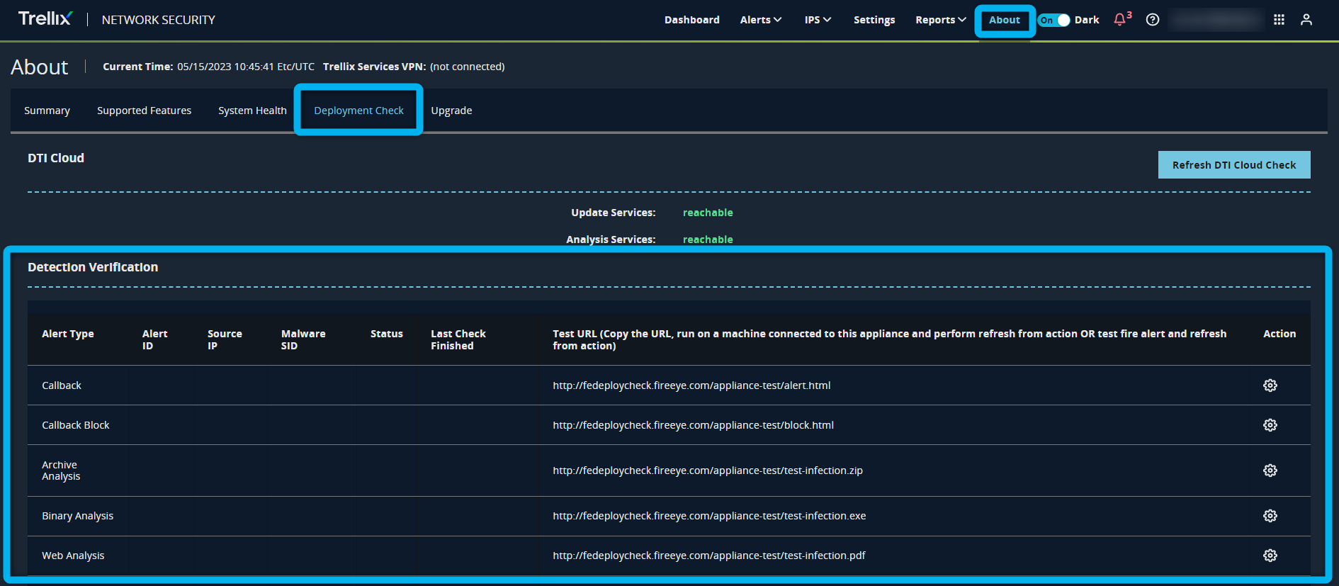 How to Generate Test Alerts Using Detection Verification on the Network ...