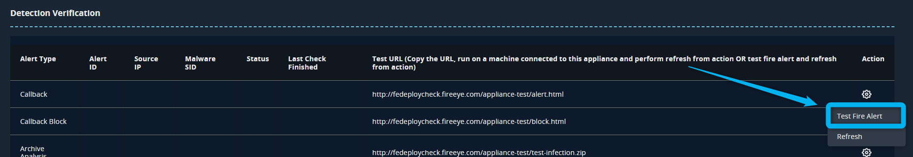 How to Generate Test Alerts Using Detection Verification on the Network ...