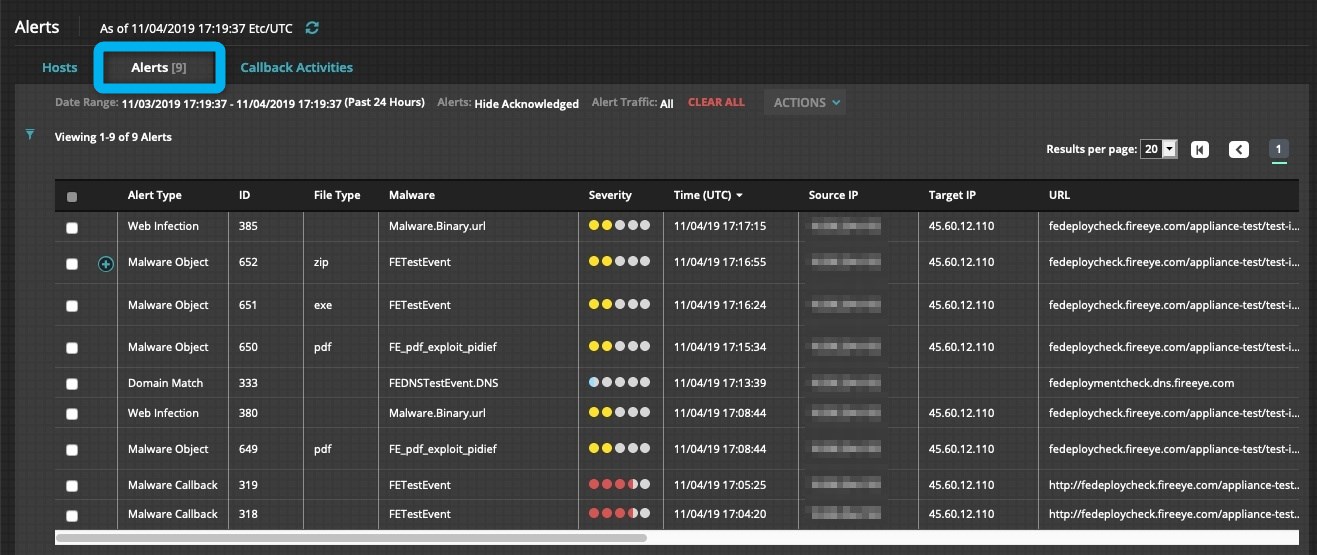 How to Generate Test Alerts Using Detection Verification on the Network ...