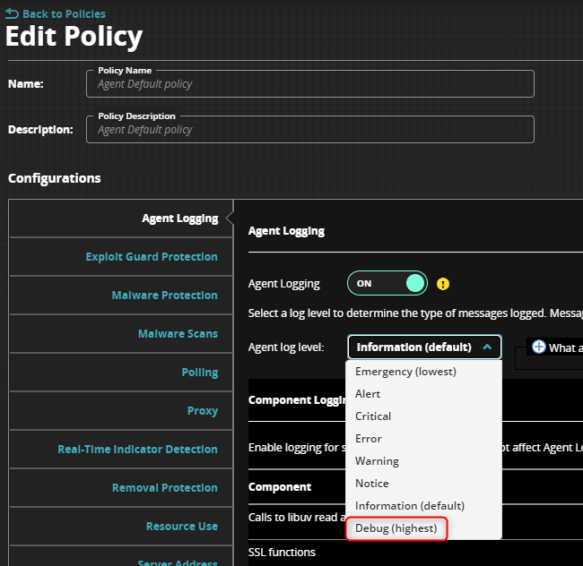 How to capture debug logging on Trellix Endpoint Security Agent (HX)