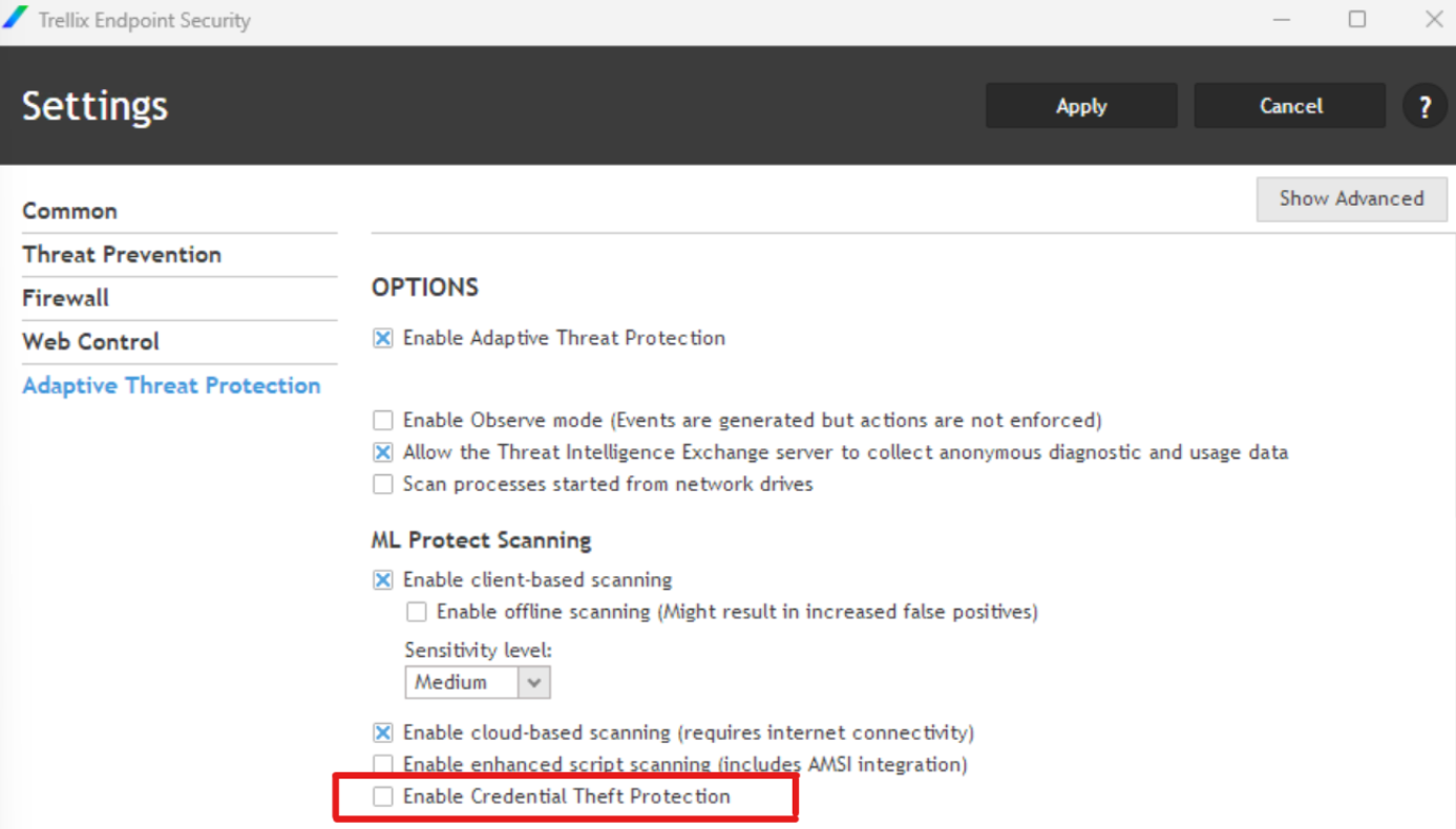 Known Issue: Some features are unsupported on Trellix ENS Windows ...